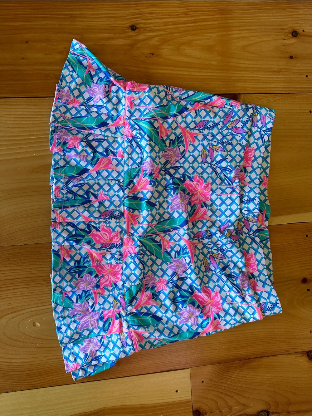Women’s Floral Blue Pink Lulu-B Skort